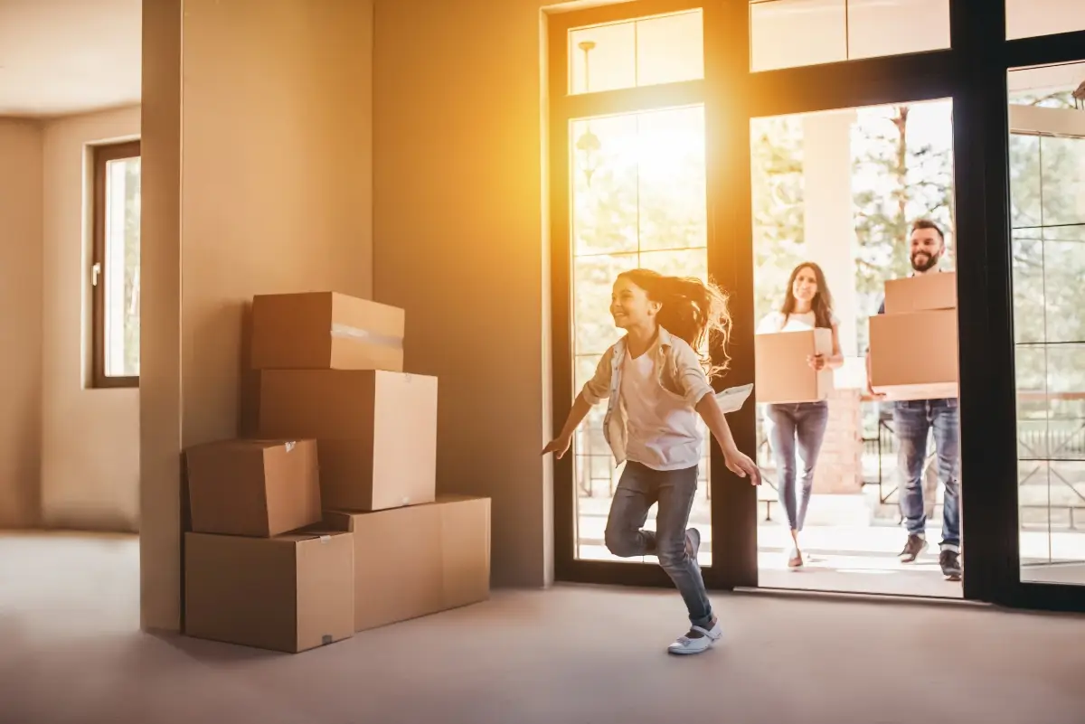 A famil excited to make a new house feel like yours