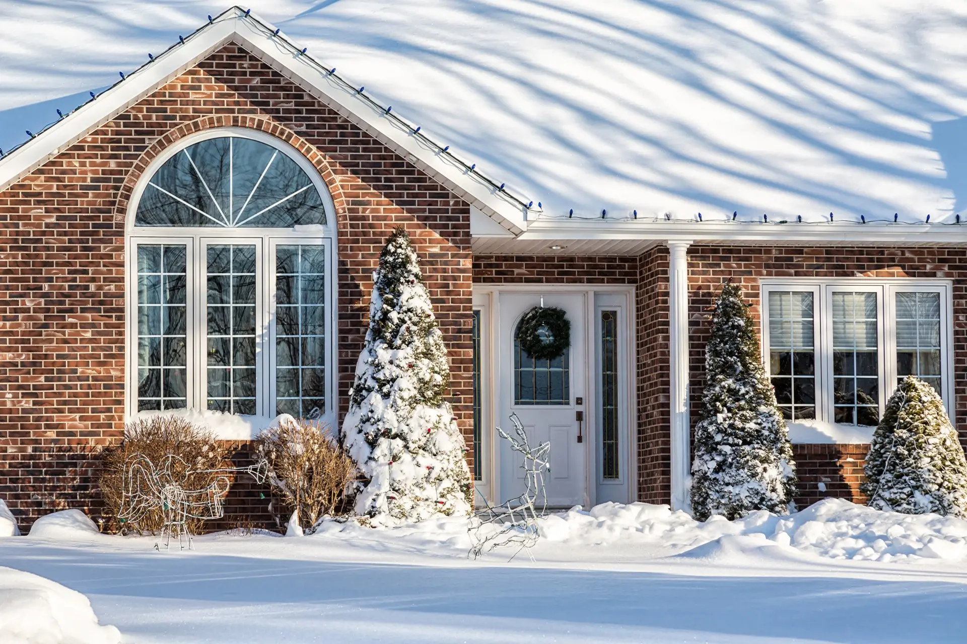 Staging your home for a winter sale like the one pictured is imperative to receive as many offers as possible