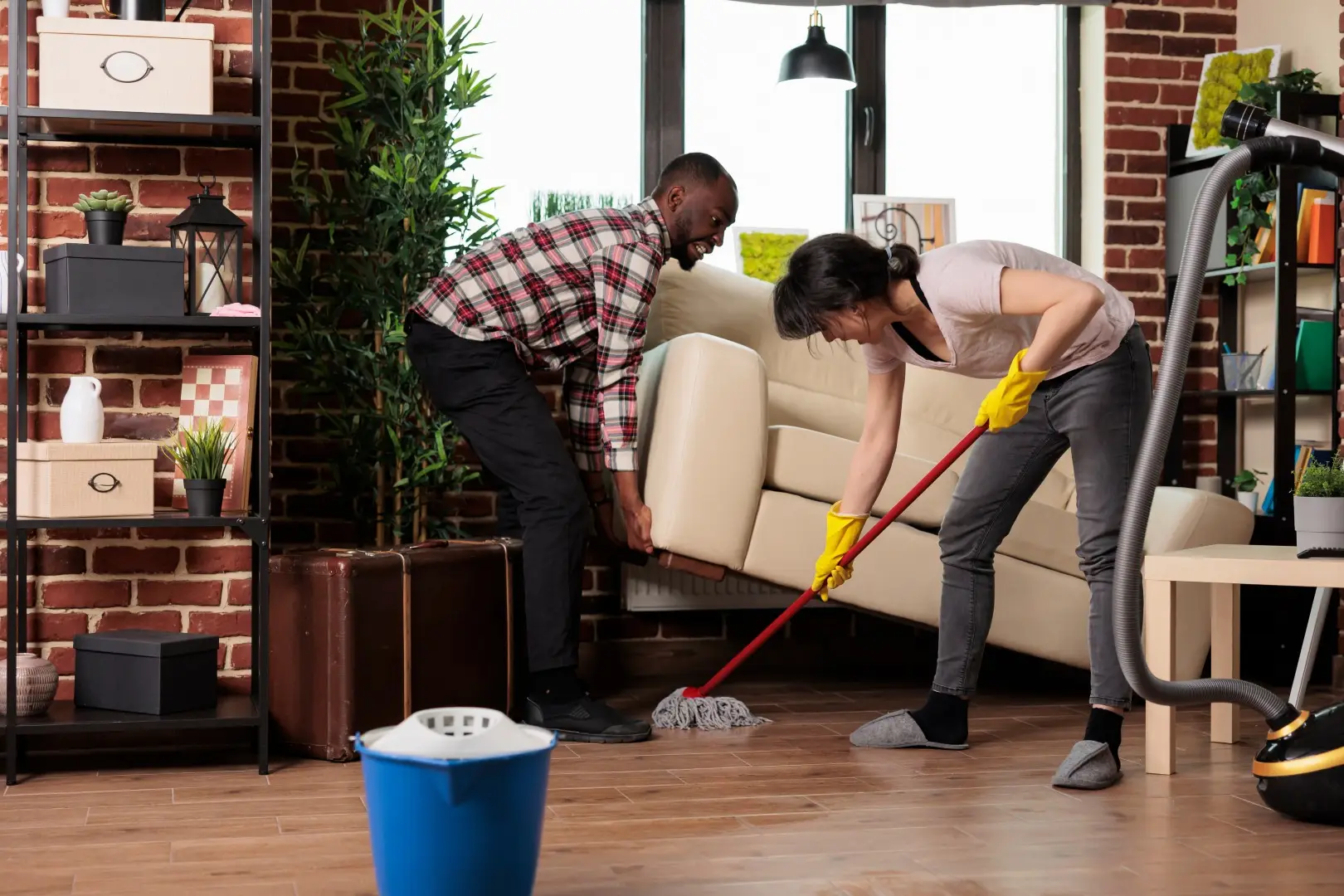 These homeowners are spring cleaning to improve their home value in preparation for a sale